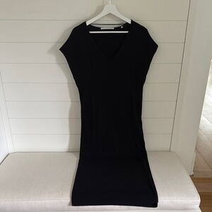 YAYA Women Black Knit Dress with Dolman Sleeves